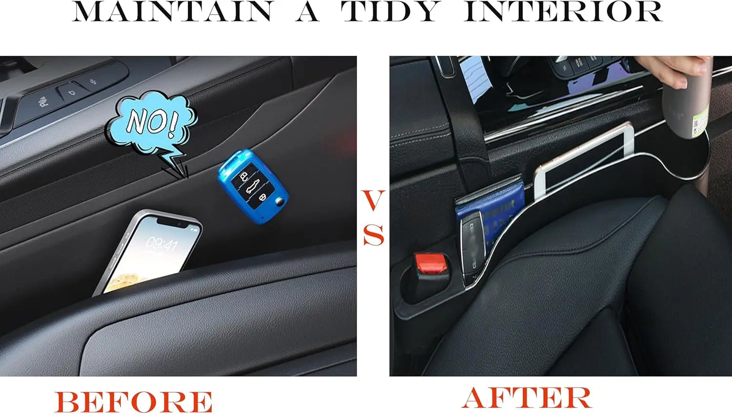 2PCS Car Seat Gap Organizer