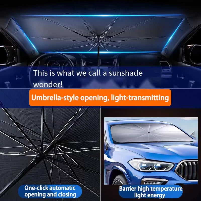 Portable Car Sun Shade Umbrella for Windshield