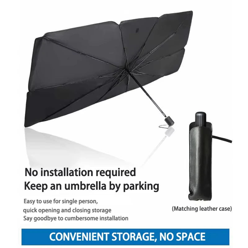 Portable Car Sun Shade Umbrella for Windshield