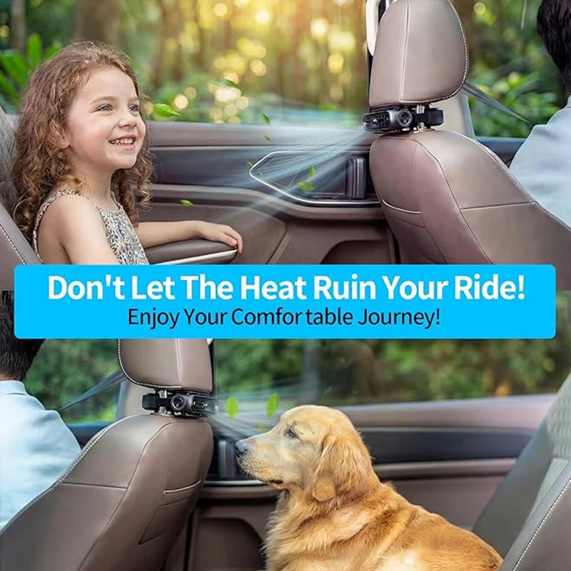 Car Seat Cooling Fan 3 Speed Adjustable